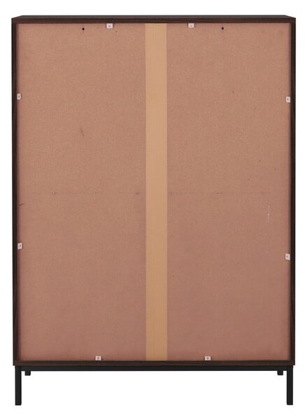 Skrinka v dekore orecha v prírodnej farbe 80x110 cm Celine - Støraa