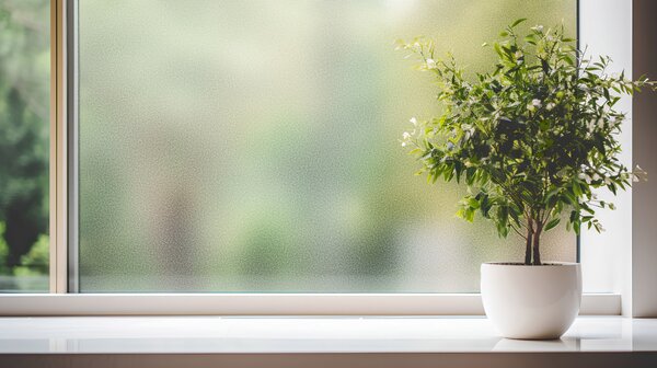 Průsvitná fólie na okno Jemný písek - šíře 60 cm
