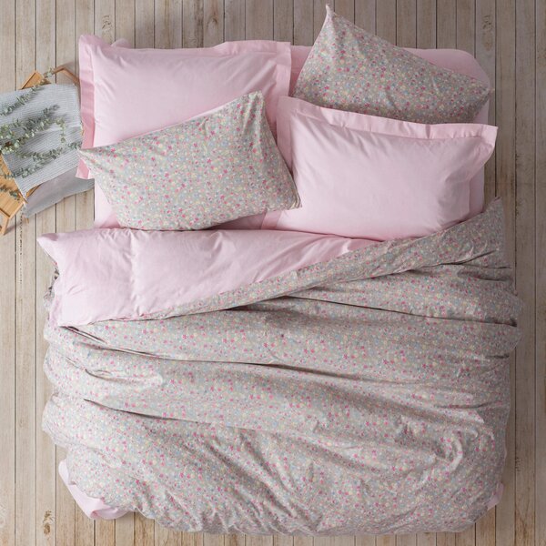 POSTEĽNÁ BIELIZEŇ, viacfarebná, pink, 155/220 cm - Obliečky & plachty, Online Only