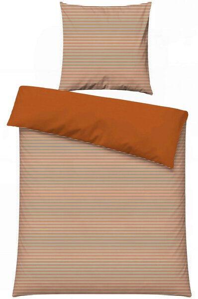 POSTEĽNÁ BIELIZEŇ, tmavomodrá, tmavooranžová, 135/200 cm - Online Only bytové doplnky, Online Only