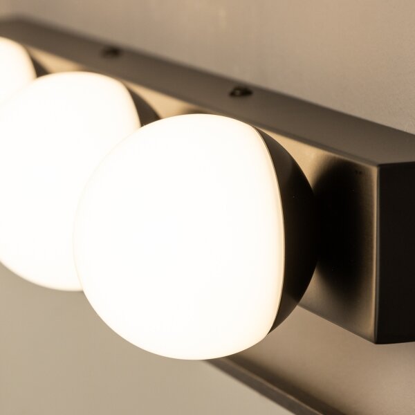 Brilagi - LED kúpeľňové osvetlenie zrkadla HOLLYWOOD 4xLED/3W/230V IP44 čierne