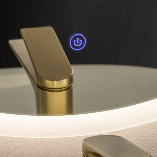 Brilagi - LED kúpeľňové zrkadlo CUNEO LED/25W/230V priemer 80 cm IP44 CRI 90 stmievateľné + CCT