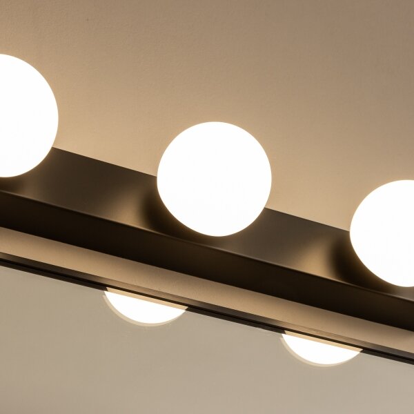 Brilagi - LED kúpeľňové osvetlenie zrkadla HOLLYWOOD 4xLED/3W/230V IP44 čierne