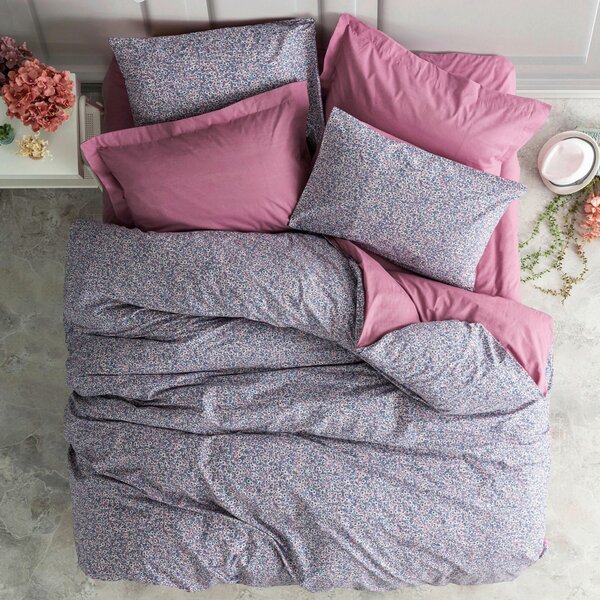POSTEĽNÁ BIELIZEŇ, lila, pink, 155/220 cm - Online Only bytové doplnky, Online Only