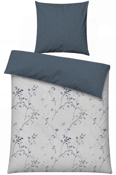 POSTEĽNÁ BIELIZEŇ, viacfarebná, svetlosivá, tmavomodrá, 155/220 cm - Online Only bytové doplnky, Online Only