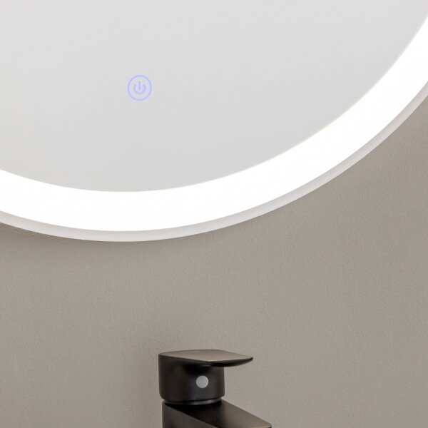 Brilagi - LED kúpeľňové zrkadlo TORINO LED/19W/230V pr. 60 cm IP44 CRI 90 stmievateľné + CCT