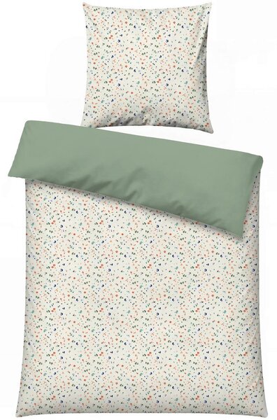 POSTEĽNÁ BIELIZEŇ, zelená, viacfarebná, 155/220 cm - Online Only bytové doplnky, Online Only