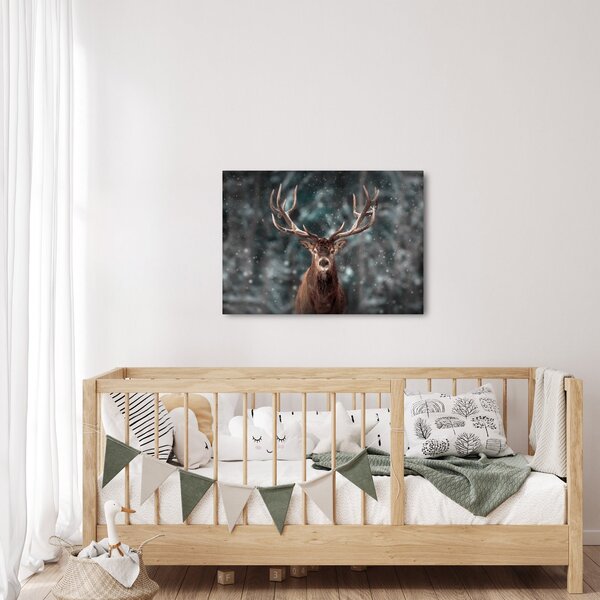 Obraz - Majestátnosť jeleňa (70x50 cm)