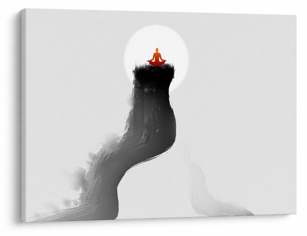 Obraz - Meditácia na vrchole (70x50 cm)