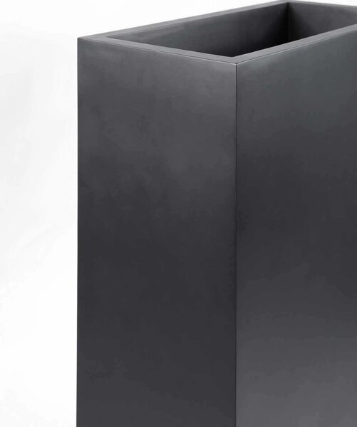Interiérový kvetináč ELEMENTO, materiál MDF, výška 100 cm, čierny