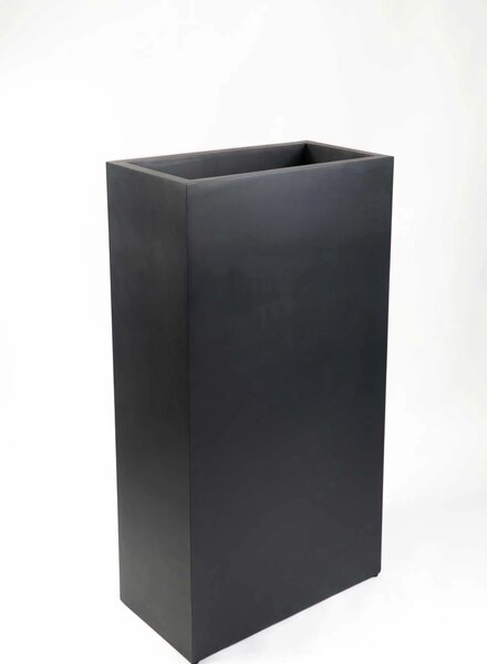 Interiérový kvetináč ELEMENTO, materiál MDF, výška 100 cm, čierny