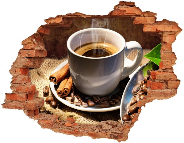 Diera 3D fototapeta na stenu nálepka Šálka kávy