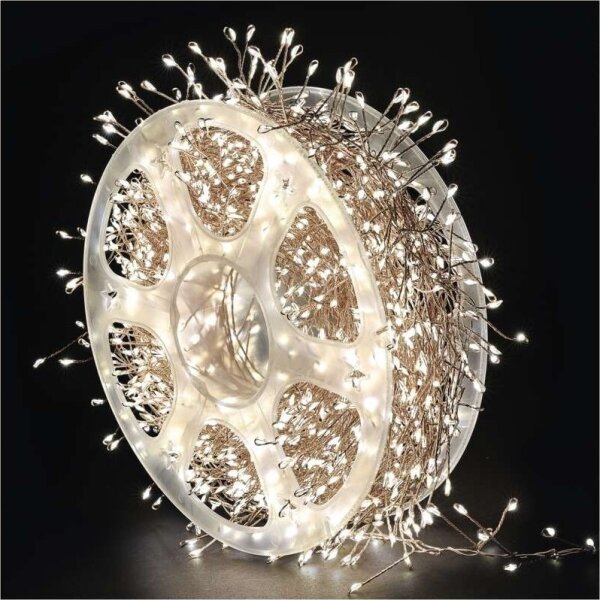 LED vonkajší reťaz 960xLED/8 funkcií 9,6 m IP44 teplá biela