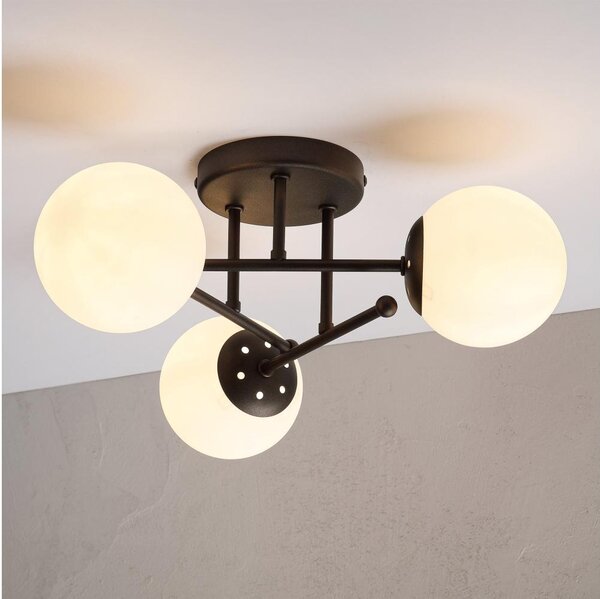 Prisadený luster MALENA 3xE14/5W/230V hnedá/biela