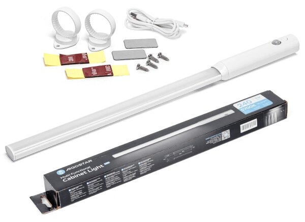 Aigostar - LED osvetlenie skrine s pohybovým senzorom LED/5W/5V 1800 mAh 5700K biela