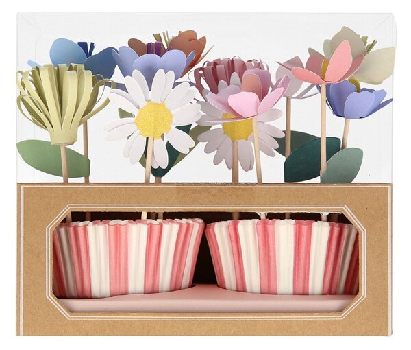 Sada na pečenie cupcakes Garden 24 ks