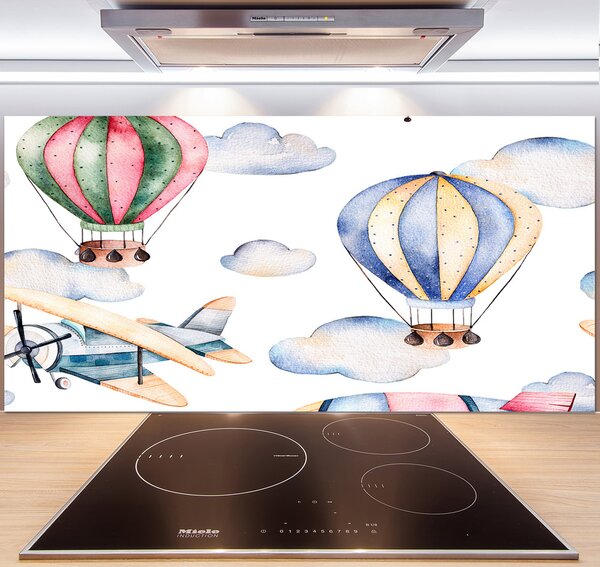 Panel do kuchyne Lietadlá a balóny