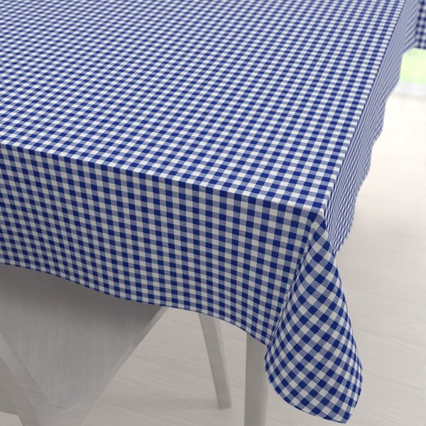 Biante Bavlnený obdĺžnikový obrus Sandra SA-057 Modro-biele kocky 50x100 cm