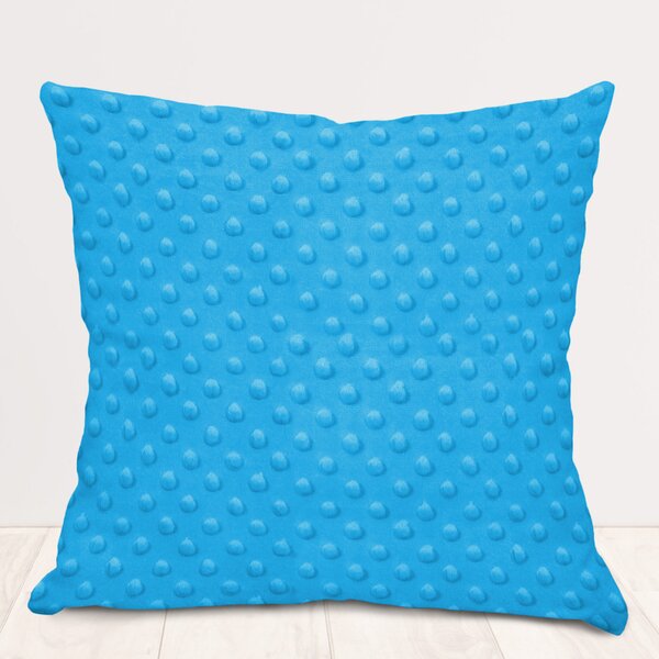 Biante Detská obliečka na vankúš Minky 3D bodky MKP-034 Modrá 30 x 50 cm