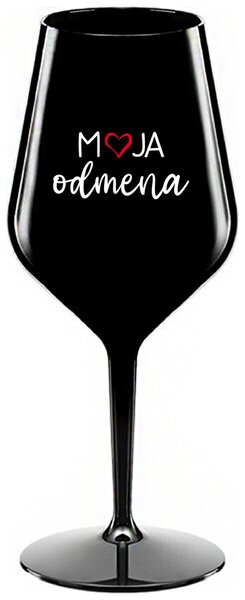 Čierny nerozbitný pohár na víno 470 ml - MOJA ODMENA