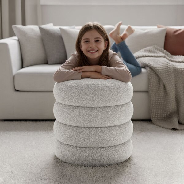 Taburetka SNUGGO MIST biela