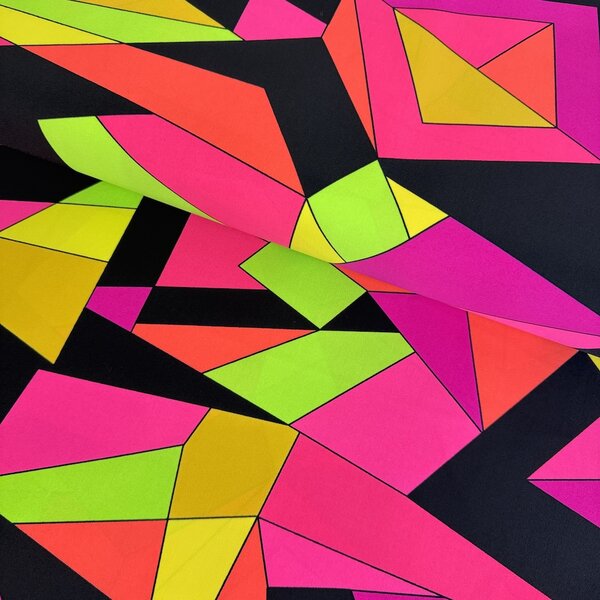 Metráž Plavkovina NEON - Geometric