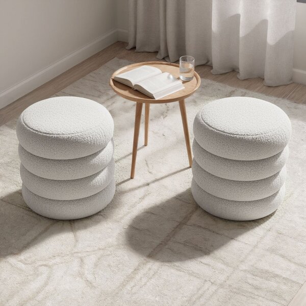 Taburetka SNUGGO MIST biela