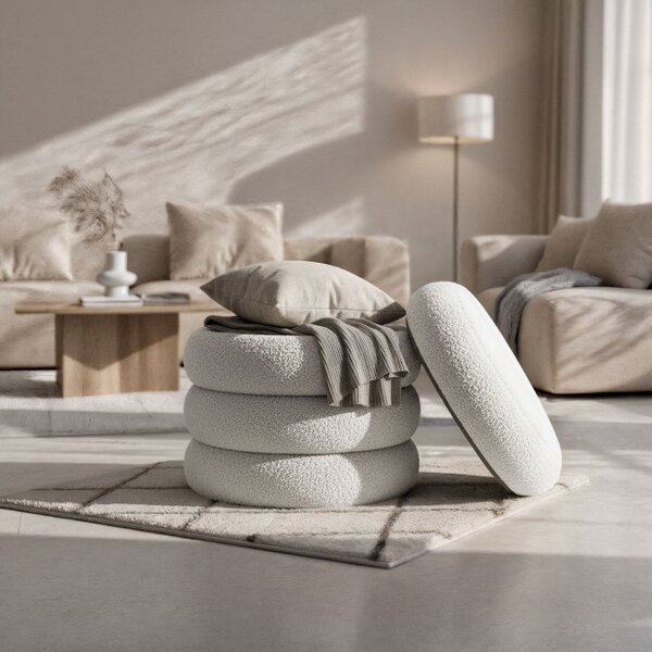Taburetka SNUGGO MIST biela