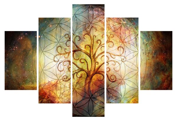 Abstraktný obraz stromu (150x105 cm)