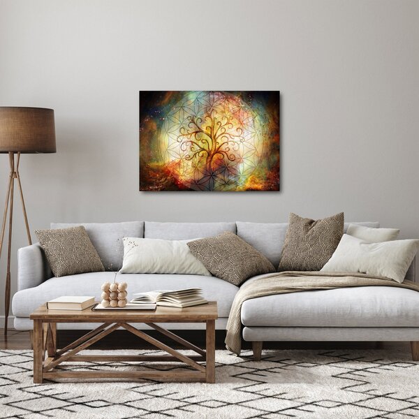 Abstraktný obraz stromu (70x50 cm)