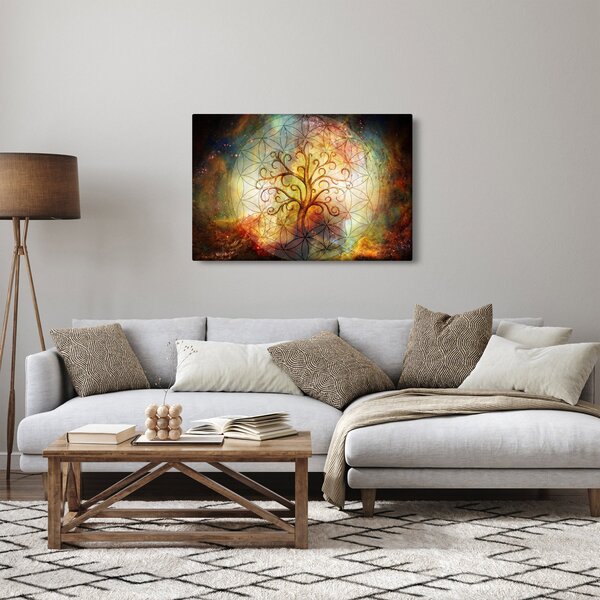 Abstraktný obraz stromu (90x60 cm)