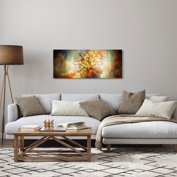 Abstraktný obraz stromu (120x50 cm)