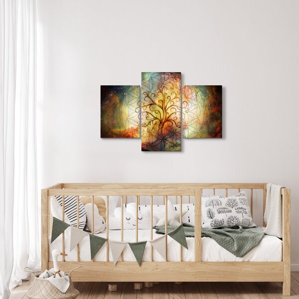 Abstraktný obraz stromu (90x60 cm)