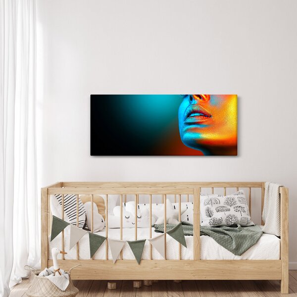 Obraz - Trblietavá tvár (120x50 cm)