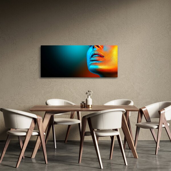 Obraz - Trblietavá tvár (120x50 cm)