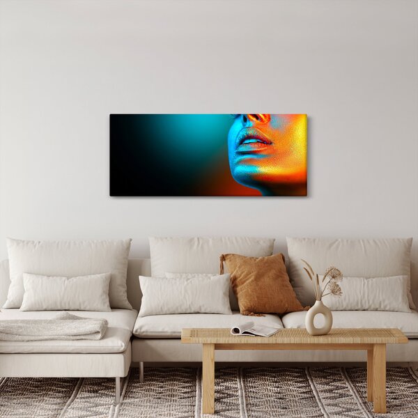 Obraz - Trblietavá tvár (120x50 cm)