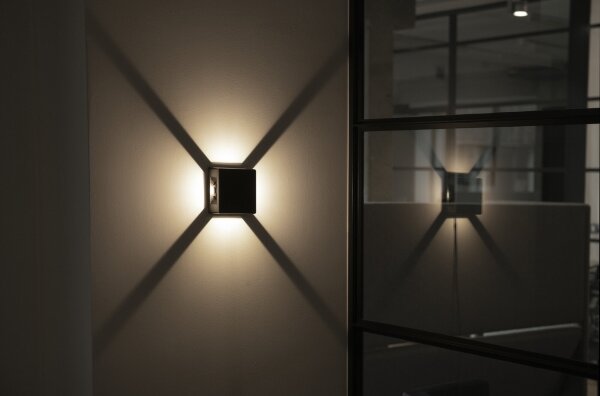 Kanlux 39181 - LED Vonkajšie nástenné svietidlo REFAZI LED/6W/230V IP54 antracit