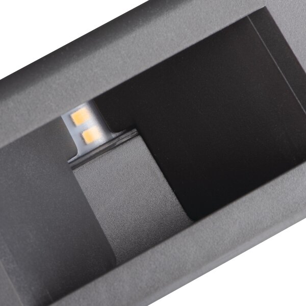 Kanlux 39181 - LED Vonkajšie nástenné svietidlo REFAZI LED/6W/230V IP54 antracit