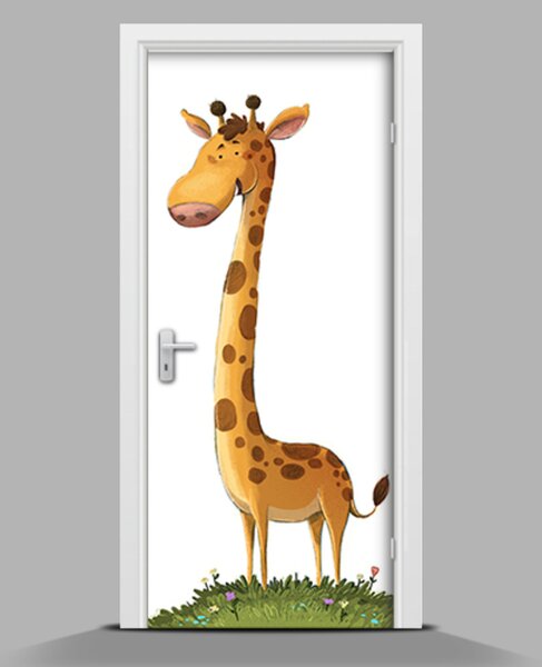 Nálepka na dvere Žirafa wallmur-pl-f-107553250