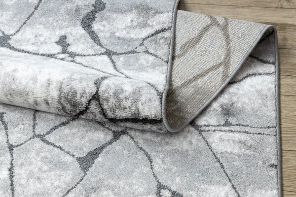 Behúň COZY 8873 Cracks beton - Štrukturálny, tmavosivý