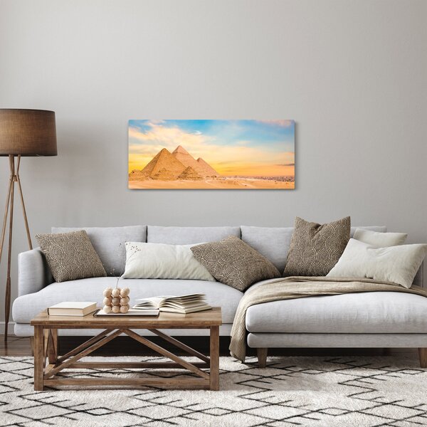 Obraz egyptských pyramíd (120x50 cm)