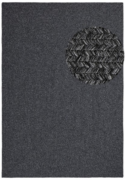 Koberec Hanse Home Braided Trenzado tmavosivý