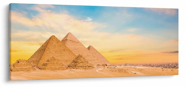 Obraz egyptských pyramíd (120x50 cm)