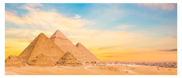 Obraz egyptských pyramíd (120x50 cm)