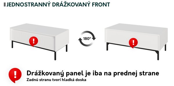 Mirjan24 Konferenčný stolík Samker 1SZ, Farby: biela 5903211333620
