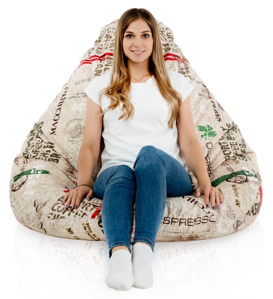 Sedací vak DROP XXL coffee
