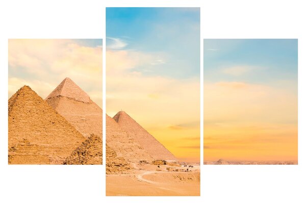 Obraz egyptských pyramíd (90x60 cm)