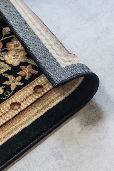 Koberec Hanse Home Herat Adraskan čierny / krémový