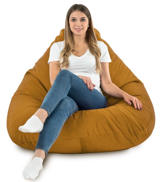 Sedací vak DROP XXL horčicový