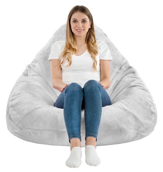 Sedací vak DROP XXL Yeti sivý